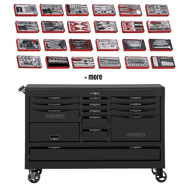 665 Piece 67" Wide Juggernaut SAE Tool Kit - TCW813UNBK-SAE